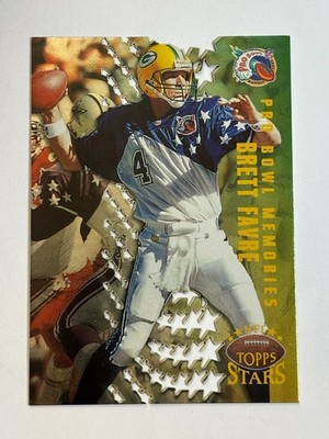    1997 Topps Stars Football Pro Bowl Memories Insert Card #PBM4 Brett FAVRE  