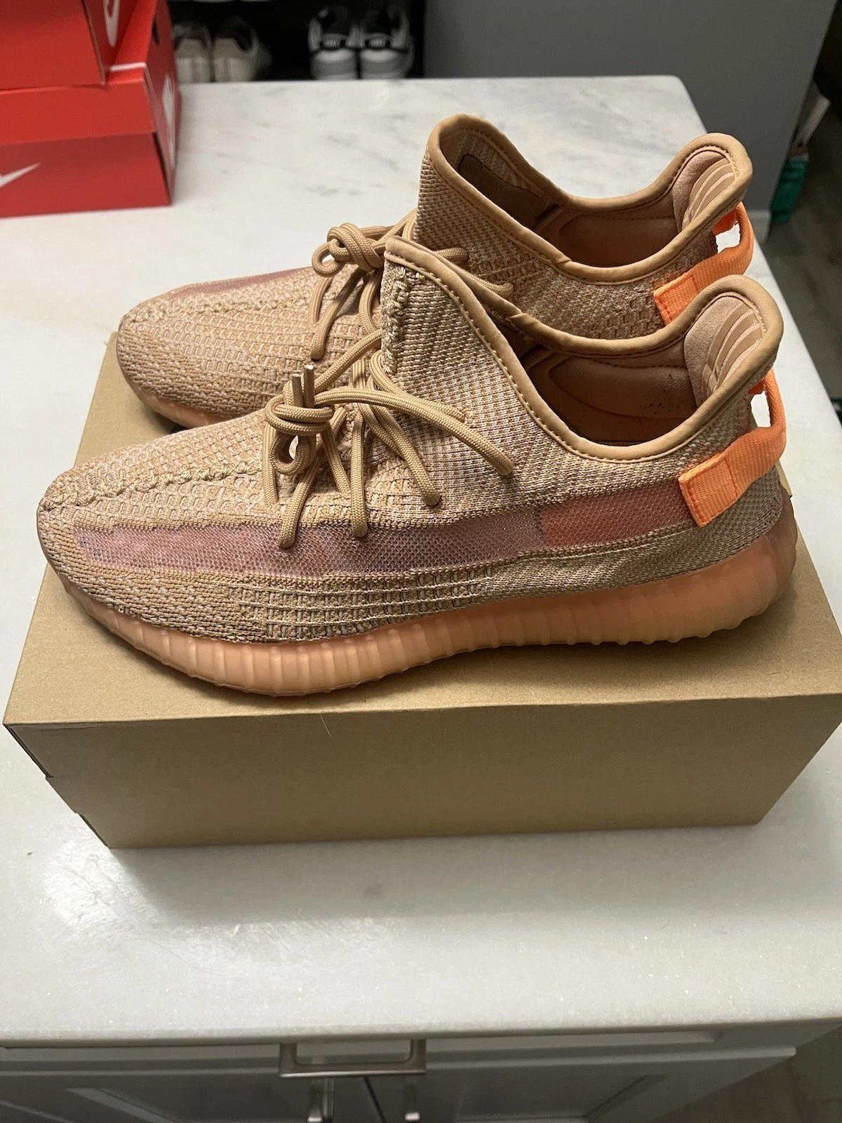 Adidas Yeezy Boost 350 V2 Clay Taglia Uomo 11 Sneakers