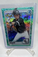 2020 Bowman - Chrome Prospects Nick Madrigal BCP-101 Aqua Shimmer Refractor /125