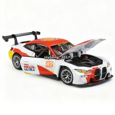 1/24 BMW M4 GT3 Modelo Coche Diecast Coche de Carreras Vehículo de Juguete Niños Juguetes para Niños Regalos