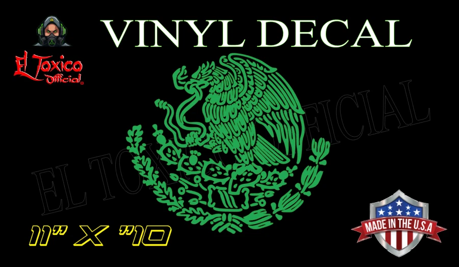 Calcomanía Patriótica Águila Escudo Mexicana Exterior Vinilo Camión Coche Ventana Adhesivo Foto 2 de 4
