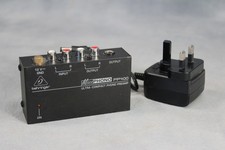 Behringer PP400 Micro Phono Preamp Ultra Compact Turntable Pre Amplifier & Mains