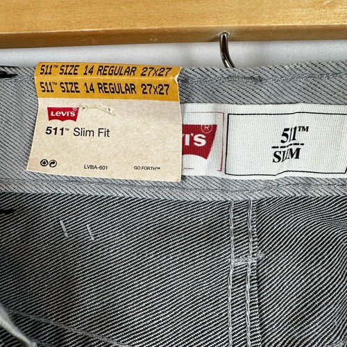 NWT Boy Gray Levis 511 Slim Size 14 Regular - Picture 6 of 10