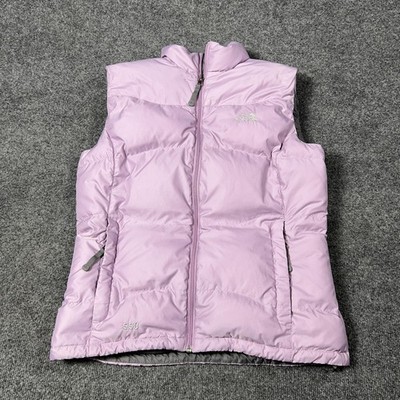 The North Face Vest Girls XL Purple 550 Fill Puffer Insulated Full Zip Pockets