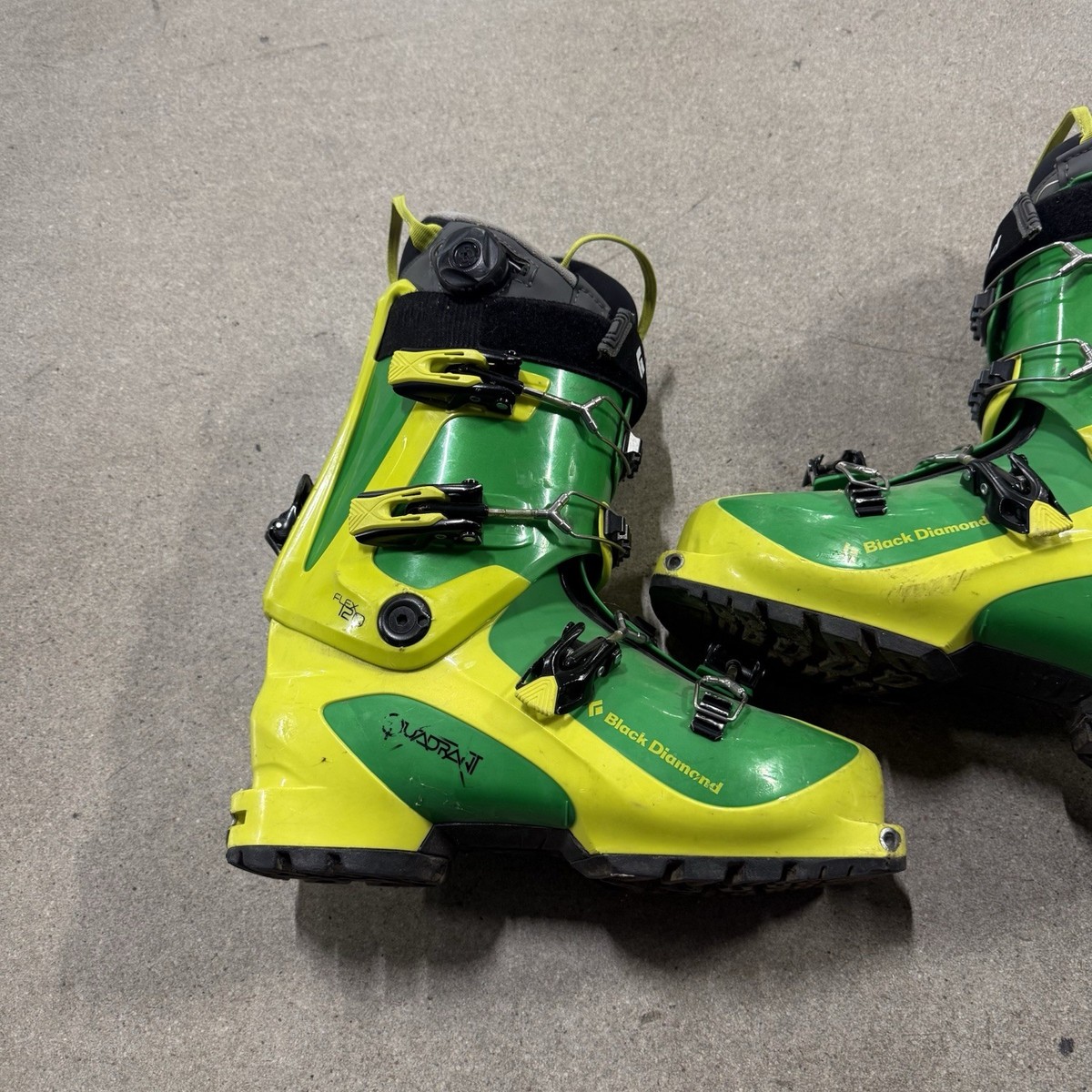 Black Diamond Quadrant Flex 120 A/T Ski Boots Mondo 25.5 Green