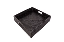 Artifacts Trading Company Rattan Square Serving Tray TB Tudor