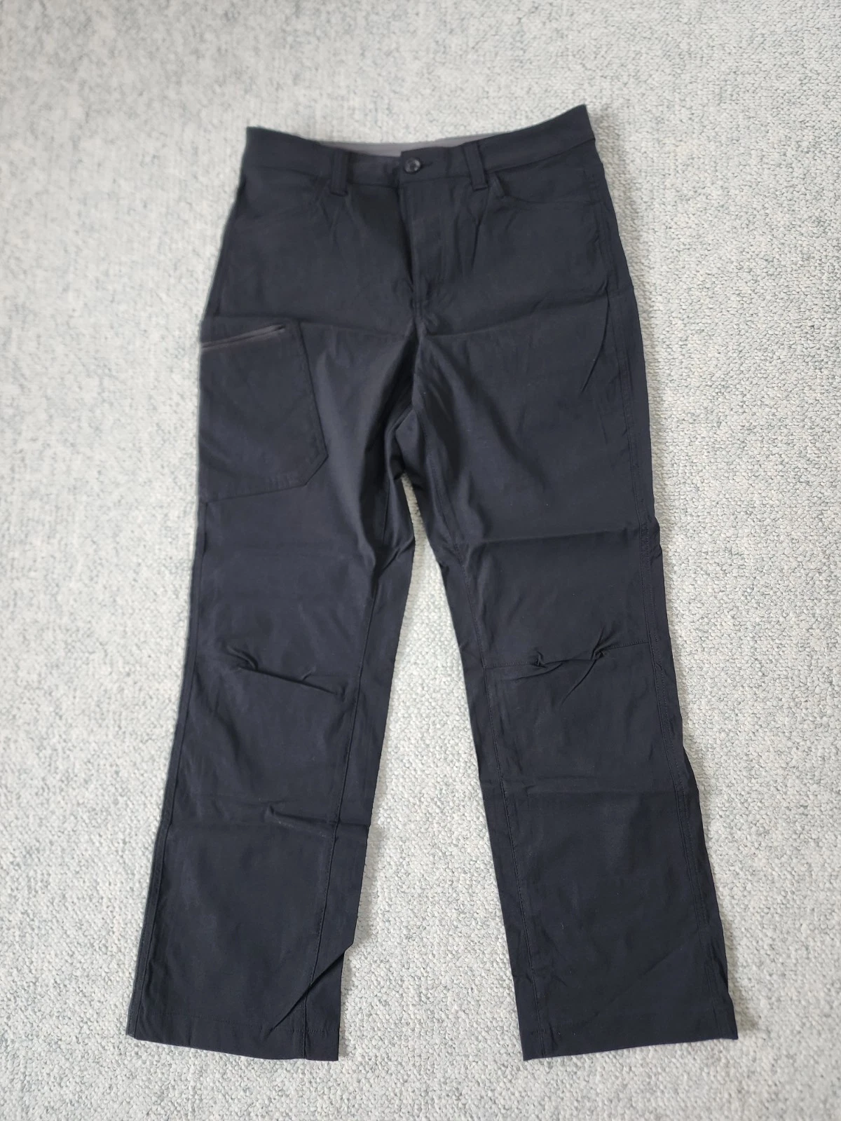 Eddie Bauer Men's Black Stretch Nylon Pants 30x30