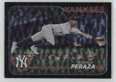 2024 Topps Series 2 Super Box Black Foil Oswald Peraza #459 c9a