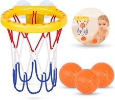 Bath Toys, Bathtub Basketball Hoop for Kids Toddlers, Bath Shower Toys for Kids,