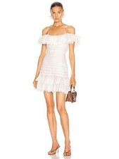 Zimmermann Super Eight Frilled Mini Dress | Size 2 AU 12 UK 12 US 8