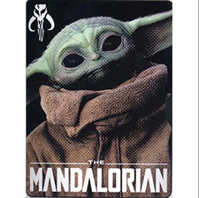 Mandalorian baby Yoda Plush Fleece blanket