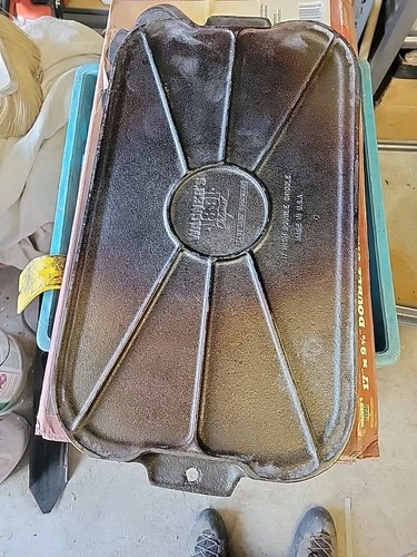 Vintage Wagner Original 1891 17" Cast Iron Double Griddle Heavy