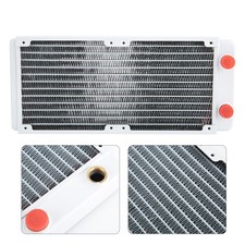 Computer Water Cooling White Copper Heat Sink With 12 Pipes Spraying CT