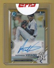 ALEXANDER VIZCAINO 2021 TOPPS BOWMAN CHROME 1ST GOLD SP ROOKIE RC #'D /50 YANKS