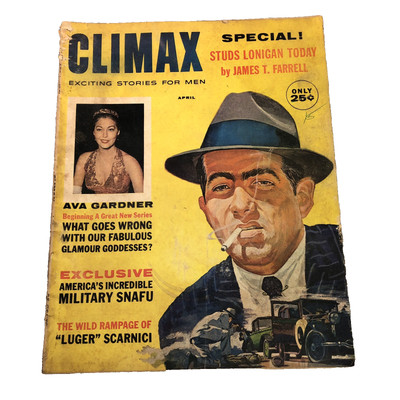 Climax Exciting Stories For Men  Magazine April 1961 Vol 8 #1 Ava Gardner Action