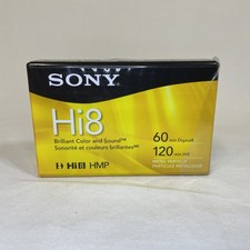Sony Hi8 60 min Digital8 120 min Hi8 HMP Camcorder Cassette Tape New P6120HMPR