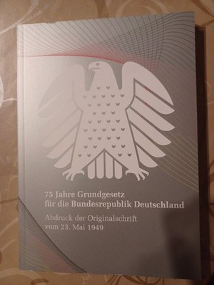 GG 75 Jahre Grundgesetz Originalschrift vom 23. Mai 1949