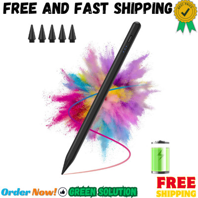Stylus Pen Apple Pencil for Ipad 2018-2025, Faster Charging Magnetic Pen with Ti