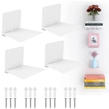 Invisible Floating Bookshelf, Wall Mounted Floating Bookshelves Heavy-Duty Bo...