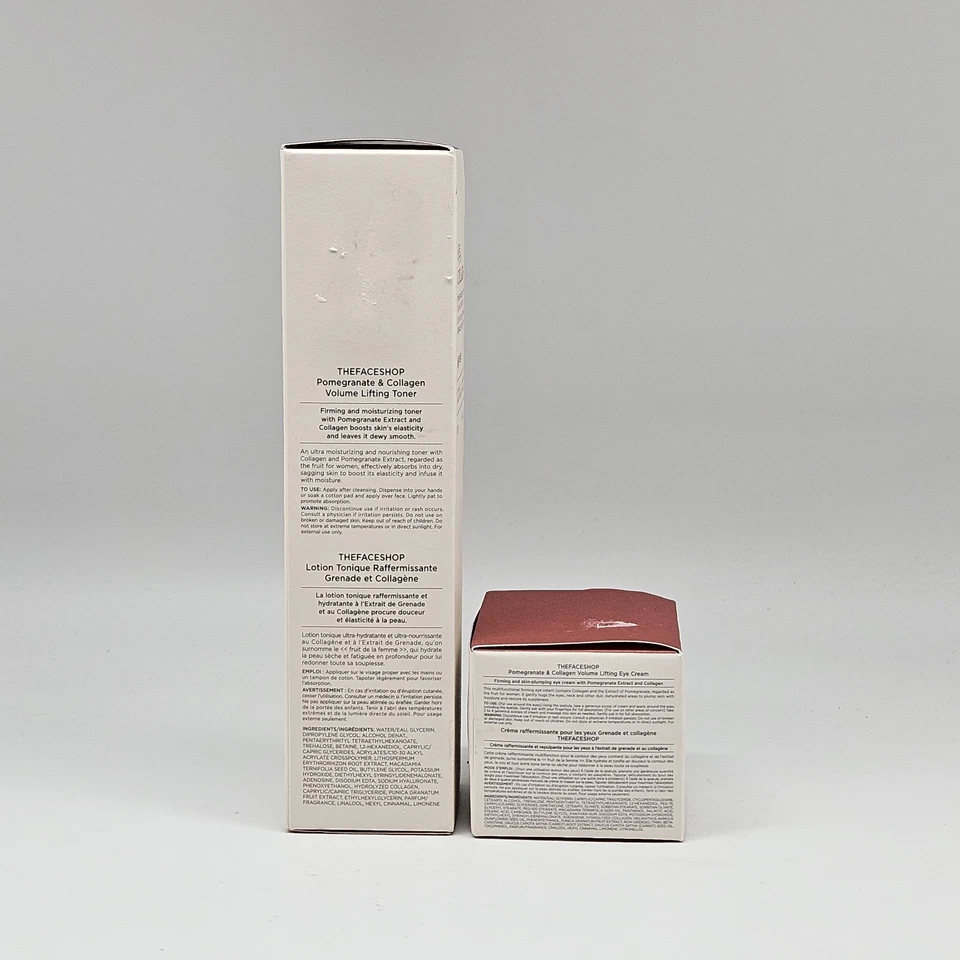The Face Shop Korea POMEGRANATE COLLAGEN Skin Care Set Eye Cream + Lifting Toner - Image 4 of 4