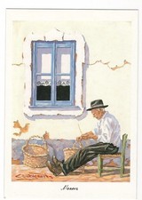18/479 Postcard Professional Basket Maker - Algave - Signed