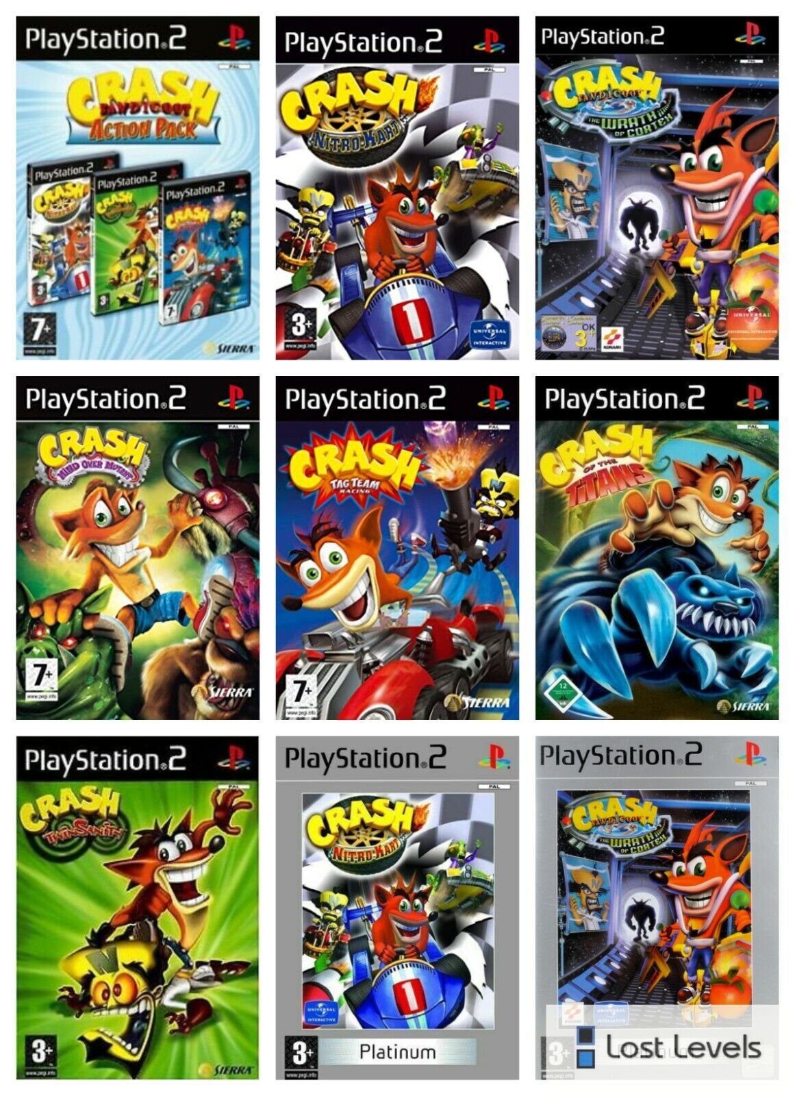 Crash Bandicoot Games for PS2 