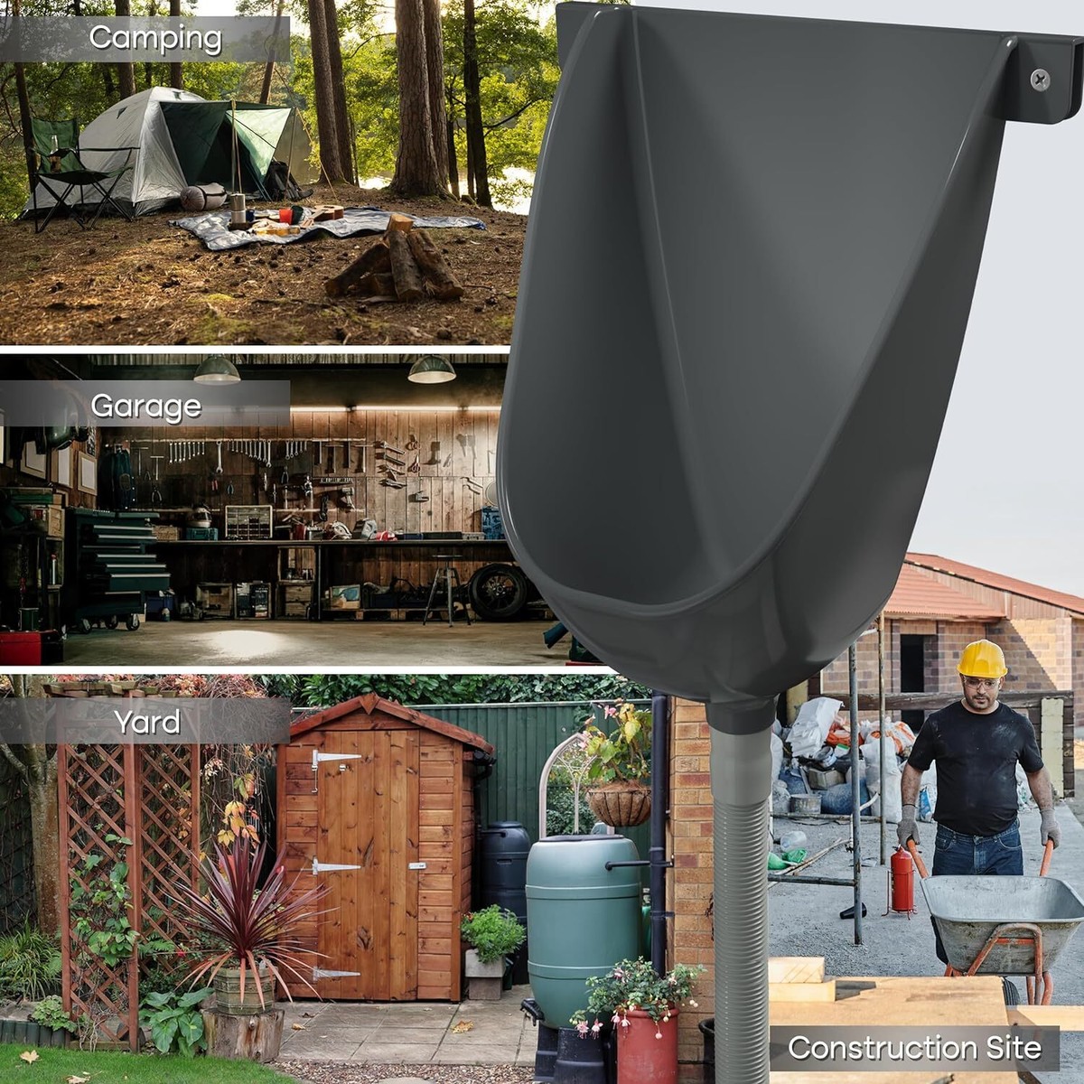 Düvkori® Waterless Plastic Urinals For En - Gray Bahrain | Ubuy