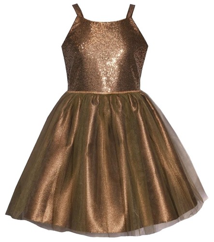 Gold Jaquard Girls Christmas/Holiday Dress - Sz. 6x | eBay