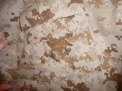 USMC MARPAT DESERT CAMO BLOUSE SHIRT - MED-REG - UNUSED - Free Shipping - Picture 2 of 4