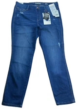 Rewash Jeans Womens Plus size 16W Blue Real Curve Pullon Shaping Stretch Denim