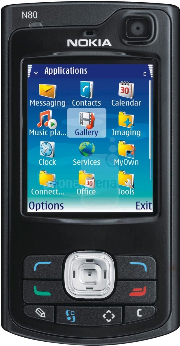 NOKIA 音楽プレーヤー搭載携帯電話『N80』純正バッテリー付 フィンランド製 NOKIA 音楽プレーヤー搭載携帯電話『N80』純正バッテリー付