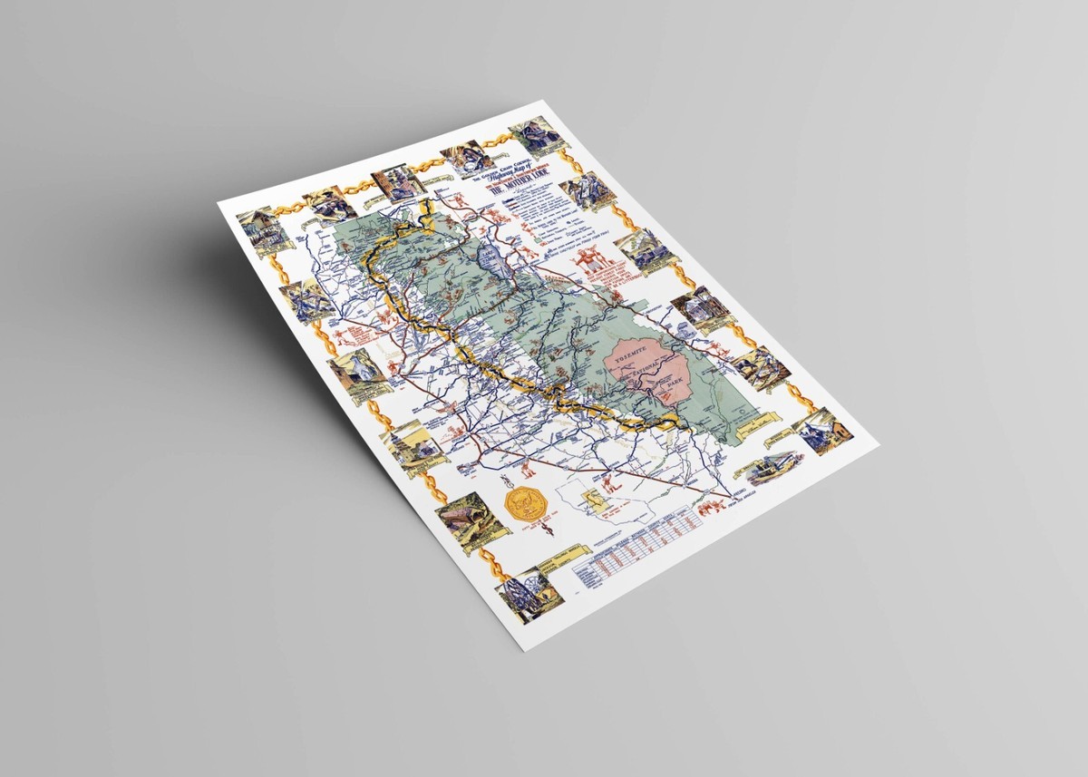 Mother Lode Highway Map – Historic California Mining Towns & Gold  display picture 1