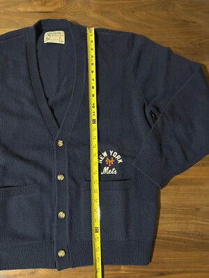 Aime Leon Dore ALD / New York Mets Merino Cardigan Sweater Mens