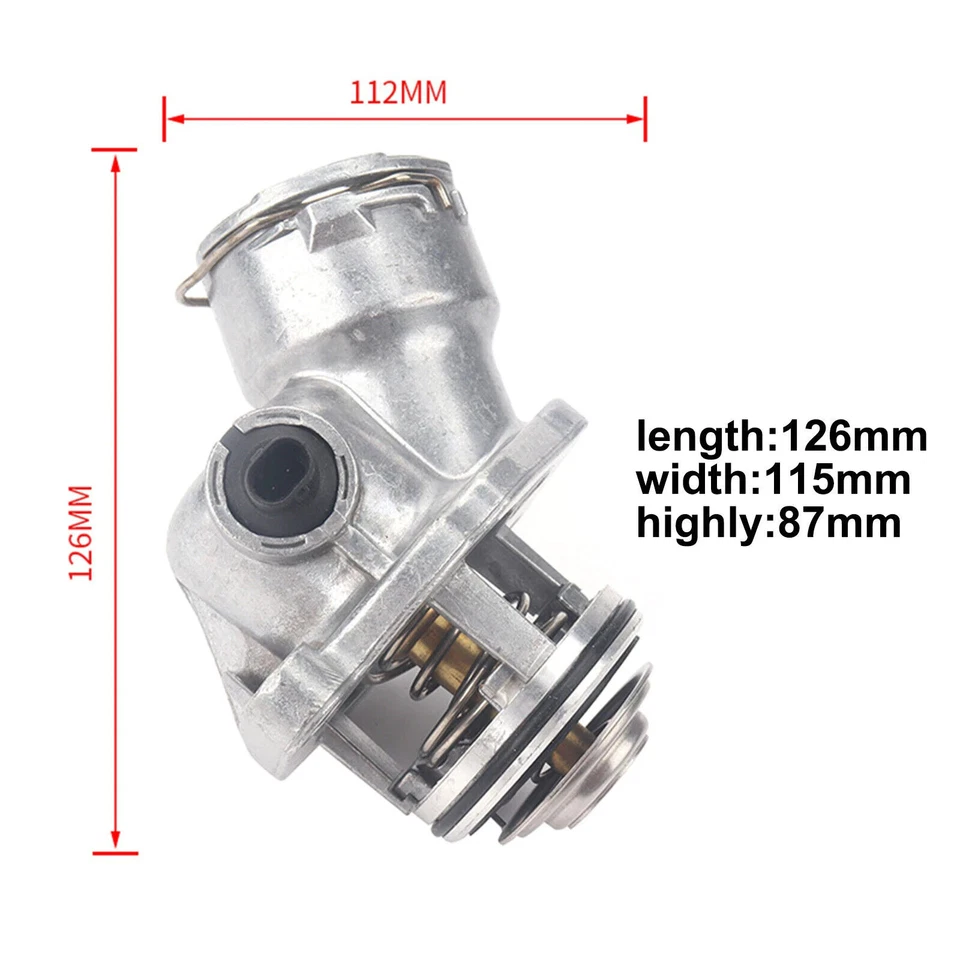 Engine Coolant Thermostat Assembly w/ Sensor For Mercedes C300 C350 E350 ML350 - Изображение 2 из 4