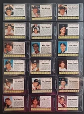 1961 Post Cereal Box (Hand Cut) Baseball Cards  PICK YOUR CARD  F, G, VG, EX, NM