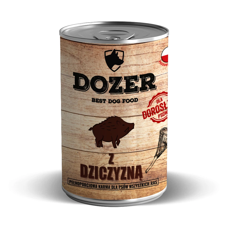 48 x 400g Hundefutter Dozer Wild Premium Nassfutter Dosen Wildfleisch - Bild 4 von 4