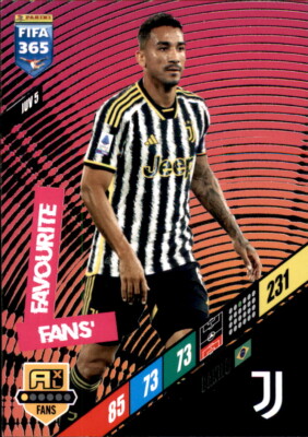 Fifa 365 2024 Adrenalyn XL JUV 5 - Danilo - Fans' Favourite