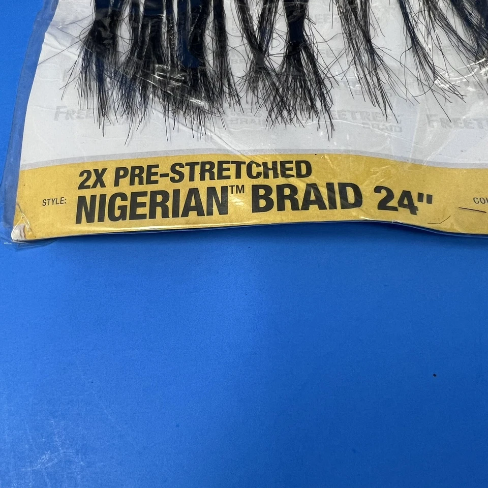 Extensión de Cabello Freetress 2X Trenza Nigeriana Preestirada 24" Trenza Sintética #1 Foto 4 de 4