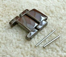 2 Brown Ceramic Spare LINKS Fits Emporio Armani AR1454 Watch strap/bracelet/band