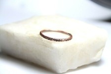 Copper Ring Stackable Hammered Rings band Size 10.5 Wedding Ring Unisex thin 2mm
