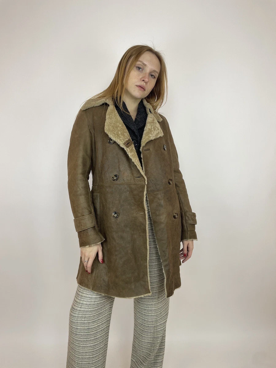 Massimo dutti sheepskin coat clearance