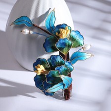 New Chinese Spring Hair Clip Handmade Hairpin Flower Headpiece Hair Accessory