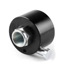 Aluminum Steering Wheel Quick Release Disconnect Hub 3/4" Shaft Size Black 