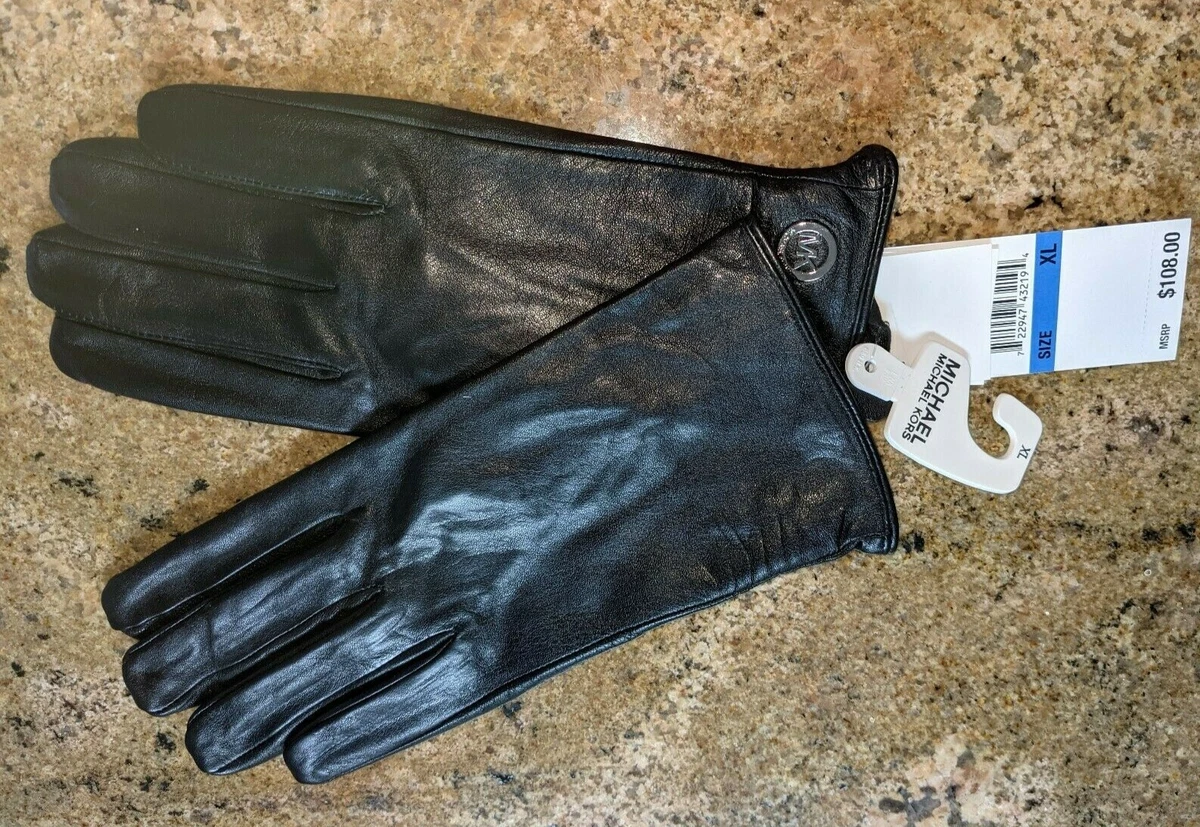 Michael kors sales leather gloves