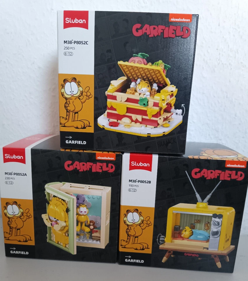 Sluban M38-P8052 A B C Garfield Book TV Lasagne Auswahl
