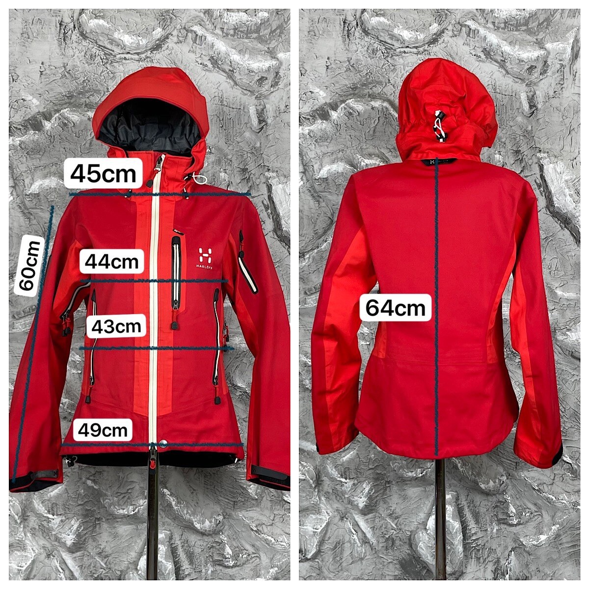 Haglofs Gore-Tex Recco Woman's Outdoor Jacket Gorpcore Size Haglofs Gore-Tex Recco Woman's Outdoor Jacket Gorpcore Size