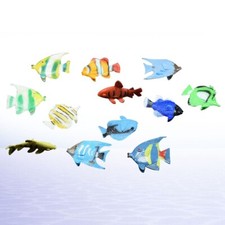 12Pcs Mini Tropical Fish Figures Educational Toy for Boy Girl Playtime Fun
