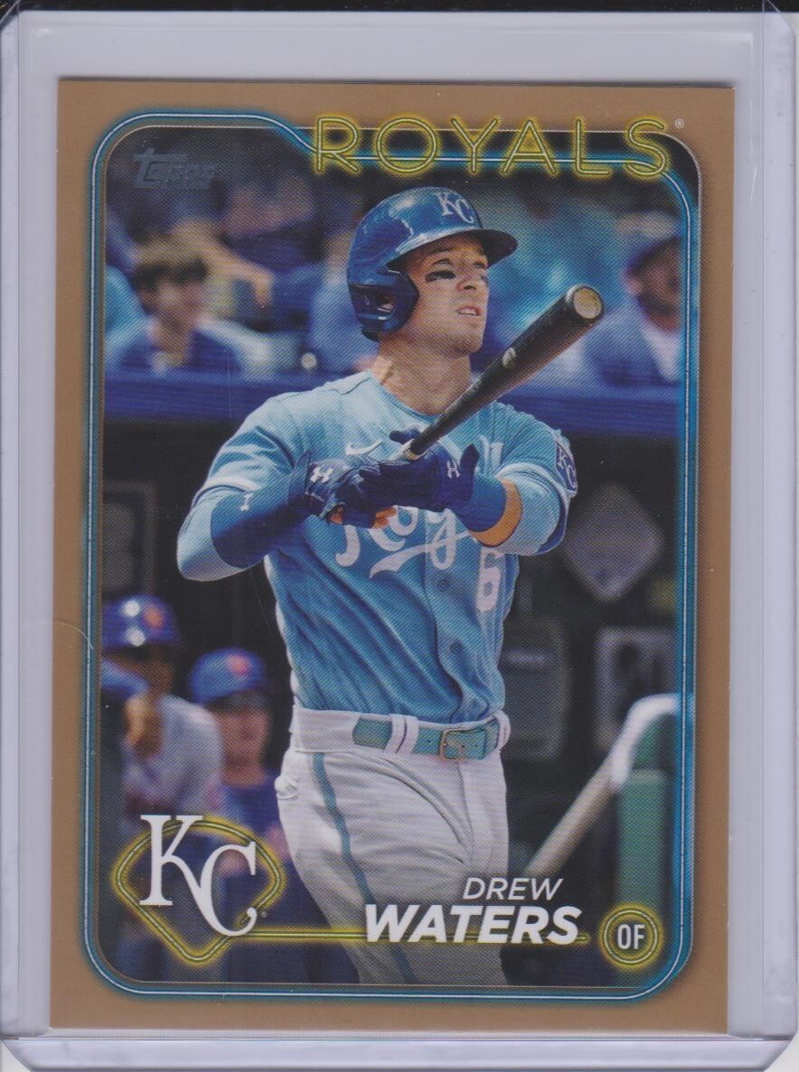 2024 Topps Series 2 Drew Waters #646 Gold 1579/2024 ROYALS