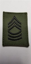 U.S. ARMY COMMAND MASTER SERGEANT MSG E-8 OLIV KLETT AUFN&Auml;HER PATCH ORIGINALWARE