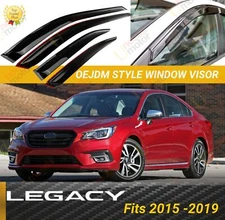 Fits Subaru Legacy 2015-2019 OEJDM Dark Vent Window Visors Guard Deflectors